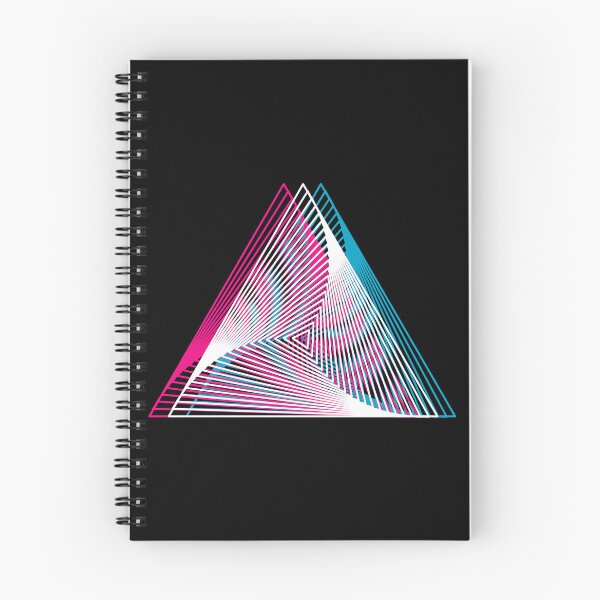 Item preview, Triangle geometry mandala of Stars in glitch effect designed and sold by PrintsyGal.