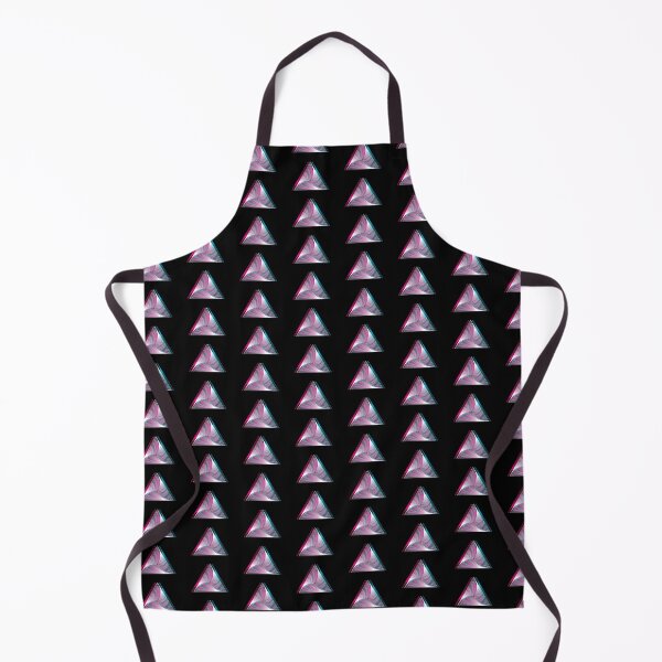 Item preview, Triangle geometry mandala of Stars in glitch effect designed and sold by PrintsyGal.