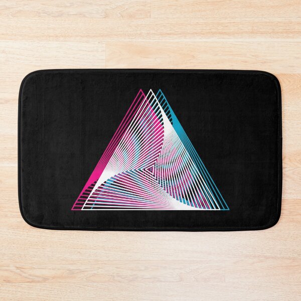 Item preview, Triangle geometry mandala of Stars in glitch effect designed and sold by PrintsyGal.
