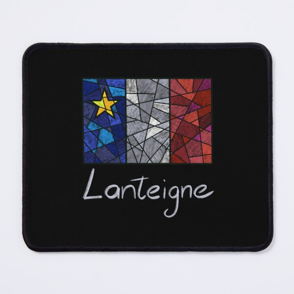 Item preview, Acadian Flag pastel mosaic Lanteigne - Drapeau acadien mosaïque pastel vitrail Lanteigne designed and sold by ColoursOfFrance.