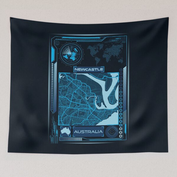 Item preview, NEWCASTLE MAP AUSTRALIA designed and sold by hatimelhag.