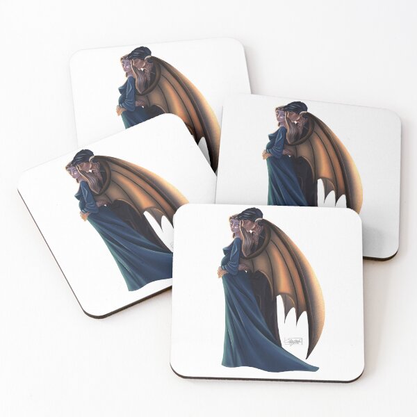 Item preview, Rhysand and Feyre with wings designed and sold by Elsa Pedrosa Noguera.