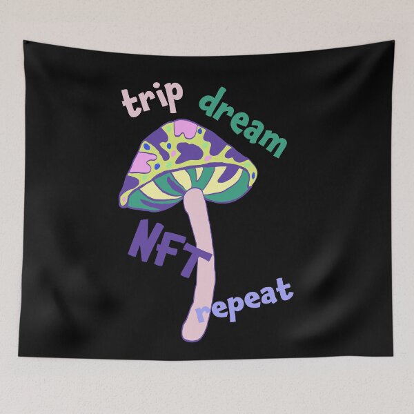 Item preview, Trip dream NFT repeat mushroom art designed and sold by vasarenar.