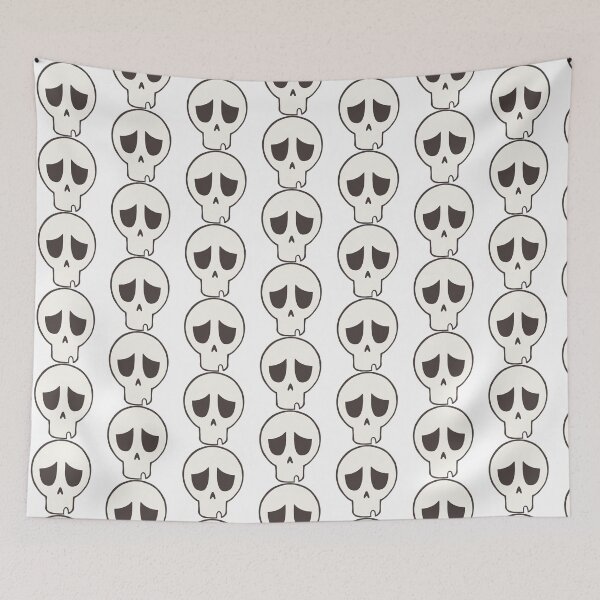 Item preview, sad skull designed and sold by Uricko.