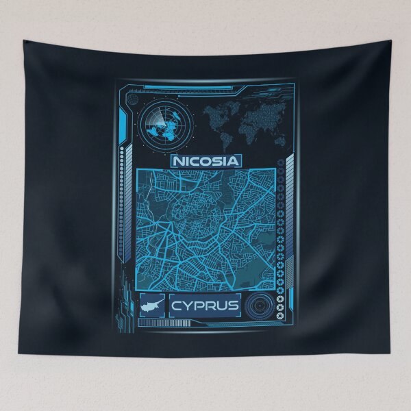 Item preview, NICOSIA MAP CYPRUS designed and sold by hatimelhag.