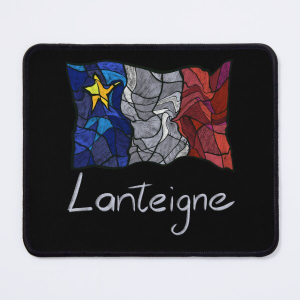 Item preview, Acadian Flag pastel liquid mosaic Lanteigne - Drapeau acadien mosaïque liquide pastel vitrail Lanteigne designed and sold by ColoursOfFrance.
