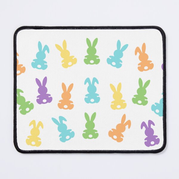 Item preview, Easter rabbit colourful silhouettes designed and sold by RavenPhotoUK.