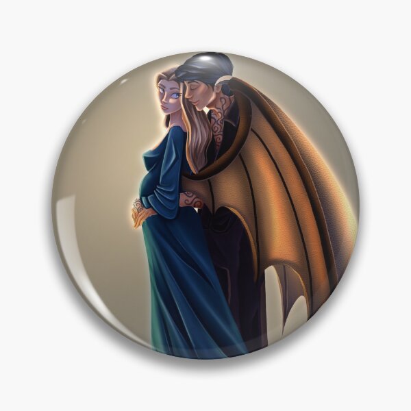 Item preview, Rhysand and pregnant Feyre with wings designed and sold by Elsa Pedrosa Noguera.