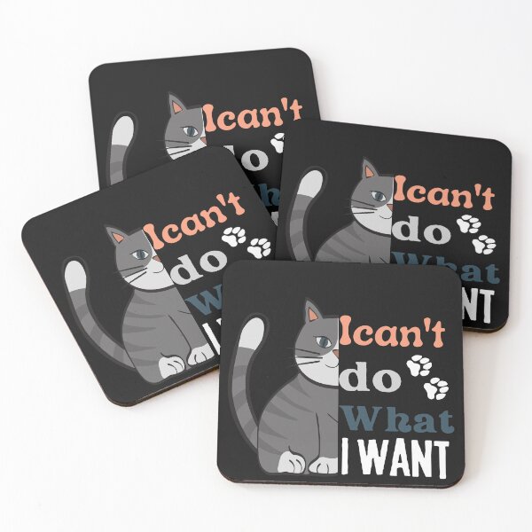 Item preview, I can't do What I Want  Black Cat coffee  Funny My Cat designed and sold by ami28.