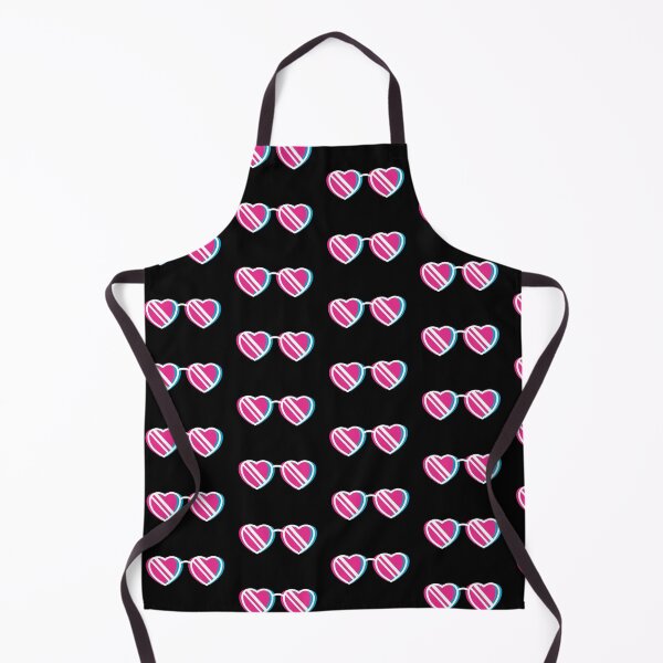 Item preview, Heart sunglasses in glitch effect designed and sold by PrintsyGal.