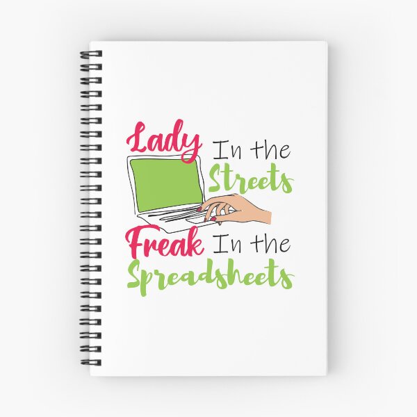 Item preview, Lady in the streets Freak in the spreadsheets, Funny Accountant women gift, Tax season Meme, Auditor Mug, Bookkeeper T-shirt designed and sold by Eddyed.