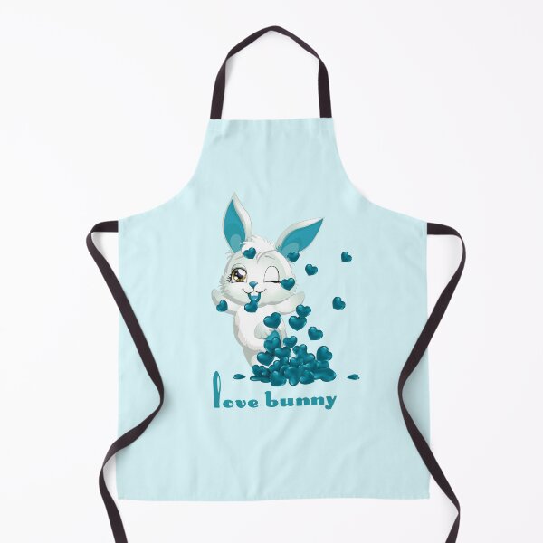 Item preview, Love Bunny (Turquoise on Aqua) designed and sold by PawsitiveMum.