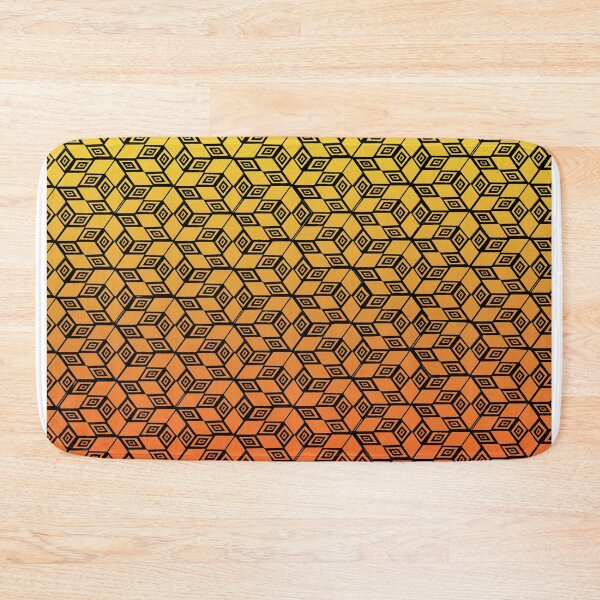 Item preview, Escher cubes drawn split yellow orange designed and sold by JcB-Arts.