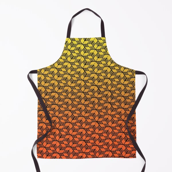 Item preview, Cubos de Escher dibujados divididos amarillo naranja designed and sold by JcB-Arts.