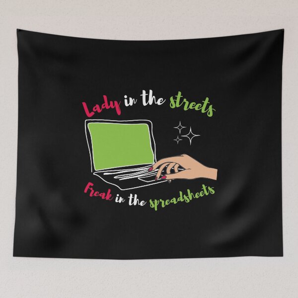 Item preview, Lady in the streets Freak in the spreadsheets, Funny Accountant women gift, Tax season Meme, Auditor Mug, Bookkeeper T-shirt designed and sold by Eddyed.