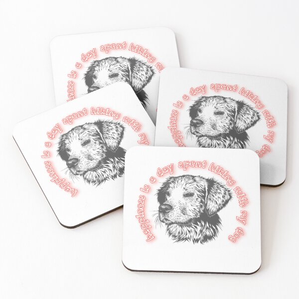Item preview, happiness is a day spent hiking with my dog designed and sold by Zomazoz.
