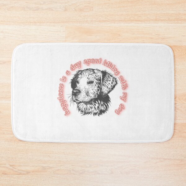 Item preview, happiness is a day spent hiking with my dog designed and sold by Zomazoz.
