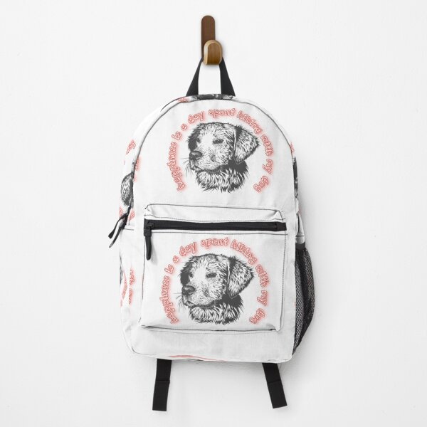 Item preview, happiness is a day spent hiking with my dog designed and sold by Zomazoz.