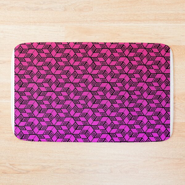 Item preview, Cubos de Escher dibujados partidos rojo rosa designed and sold by JcB-Arts.