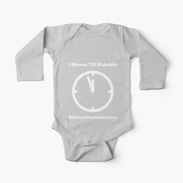 1 Minute Till Midnight - Christian  Long Sleeve Baby One-Piece