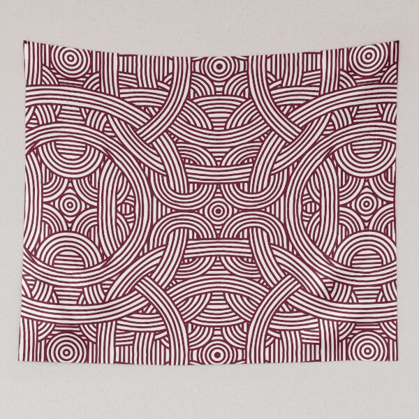 Item preview, Circular Maze (bordeaux) designed and sold by Fangirlsleep.