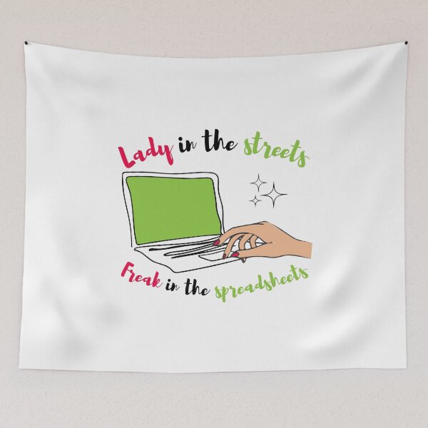 Item preview, Lady in the streets Freak in the spreadsheets, Funny Accountant women gift, Tax season Meme, Auditor Mug, Bookkeeper T-shirt designed and sold by Eddyed.
