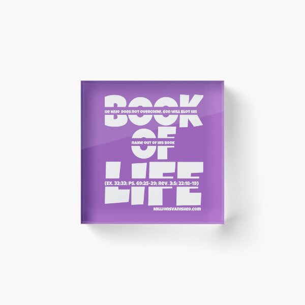 Book of Life - Christian Acrylic Block