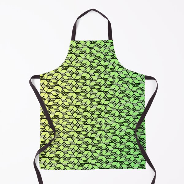 Item preview, Cubos de Escher círculo dibujado verde amarillo designed and sold by JcB-Arts.