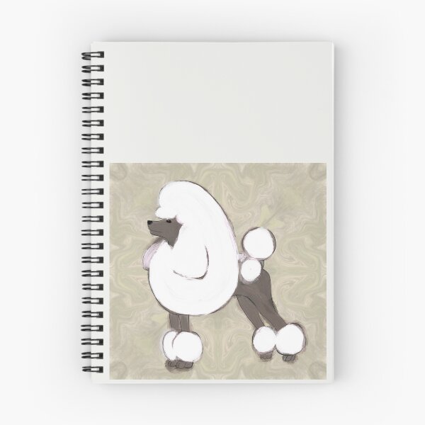 Item preview, Pintura de acuarela digital de caniche miniatura blanco designed and sold by Mimi Foley.