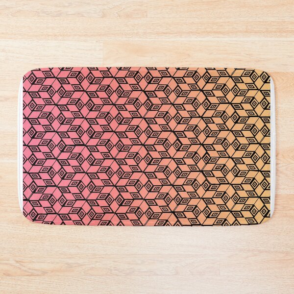 Item preview, Escher cubes drawn circle orange pink designed and sold by JcB-Arts.