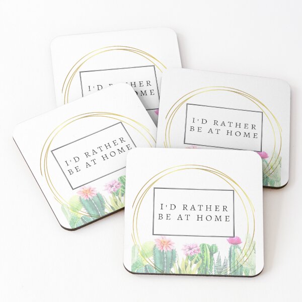 Item preview, I'D RATHER BE AT HOME floral designed and sold by EmberSpoon.