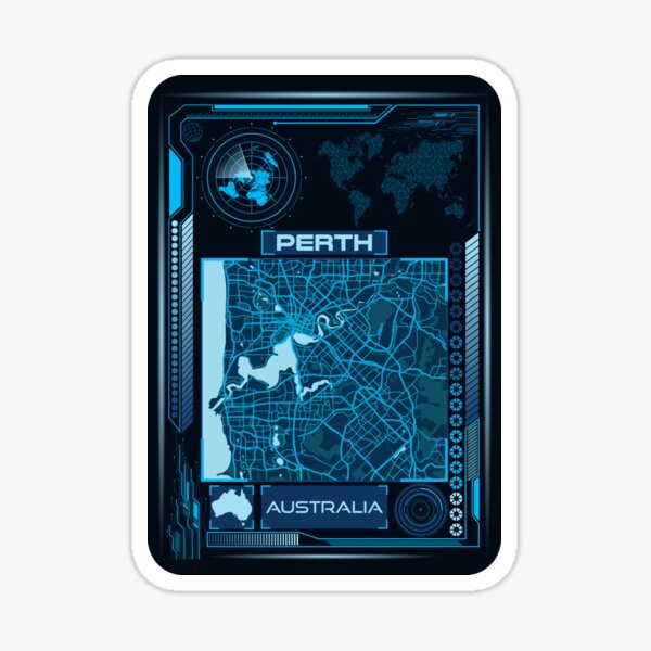 Item preview, PERTH MAP AUSTRALIA designed and sold by hatimelhag.