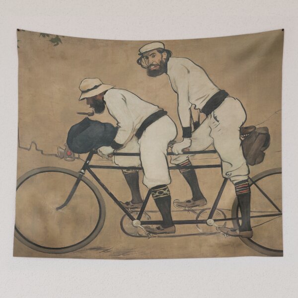 Item preview, Ramon Casas's Self-Portrait of Casas with Pere Romeau on a Tandem designed and sold by mosfunky.