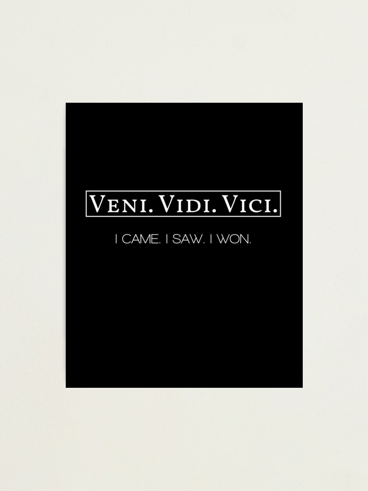 Who Said Veni, Vidi, Vici What Did He Mean?