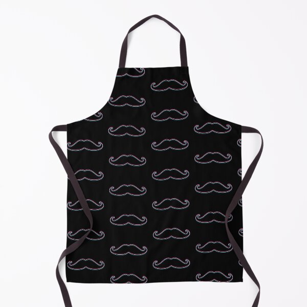 Item preview, moustache 2000s trend in glitch effect designed and sold by PrintsyGal.