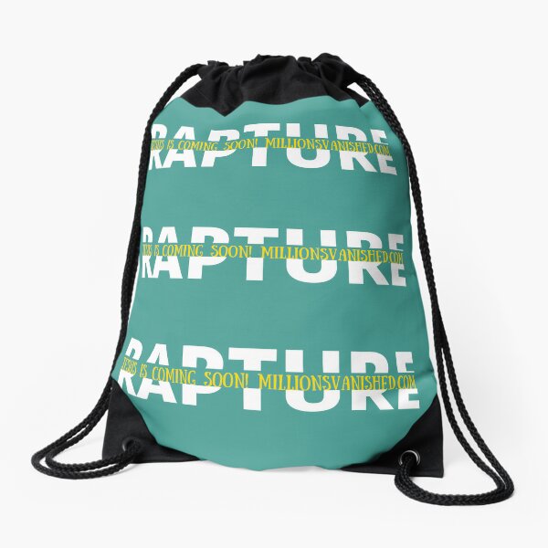 Rapture Split Simple Design - Christian  Drawstring Bag