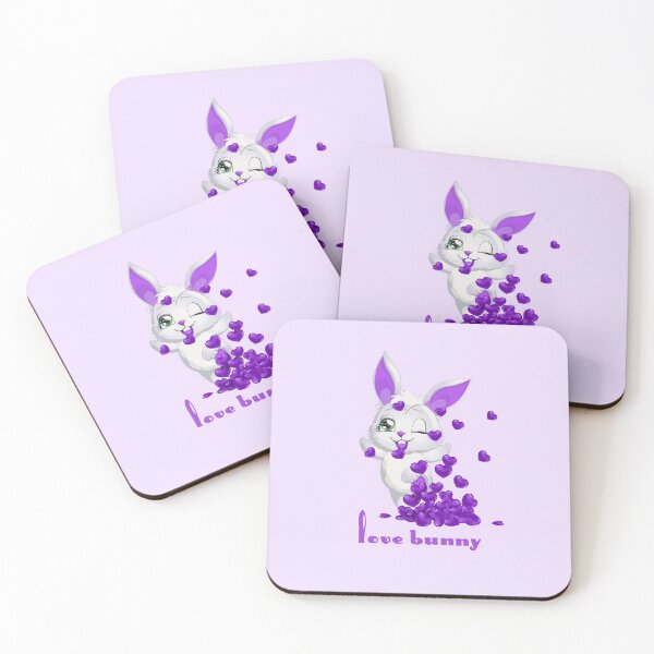 Item preview, Love Bunny (Purple on Purple) designed and sold by PawsitiveMum.