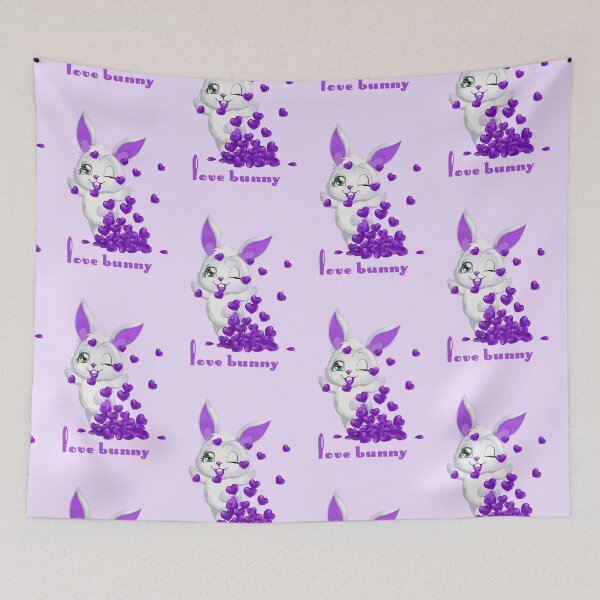 Item preview, Love Bunny (Purple on Purple) designed and sold by PawsitiveMum.