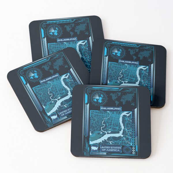 Item preview, PHILADELPHIA MAP USA designed and sold by hatimelhag.