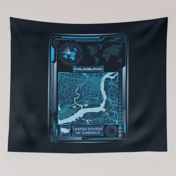 Item preview, PHILADELPHIA MAP USA designed and sold by hatimelhag.