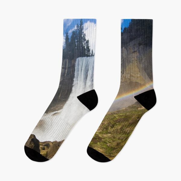Item preview, Waterfall with Rainbow in a forest in Yosemite National Park designed and sold by GearGirlNJ.
