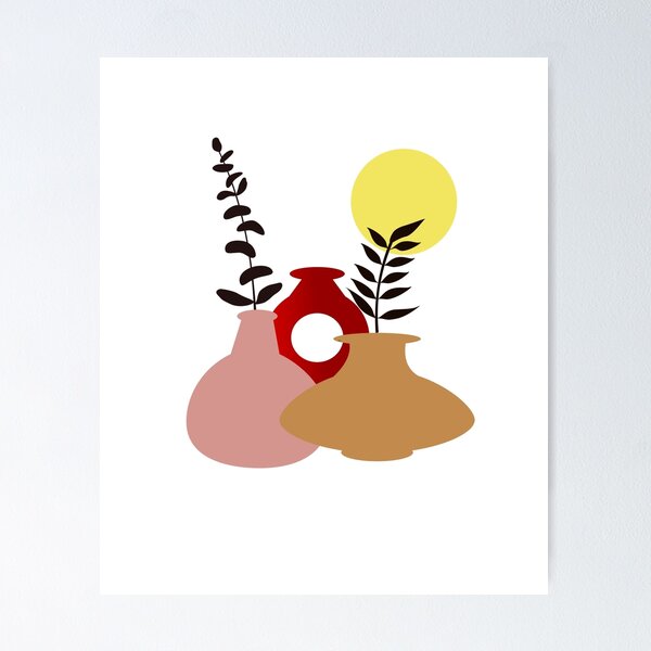 Item preview, Boho Pots and Leaves designed and sold by zibziby.
