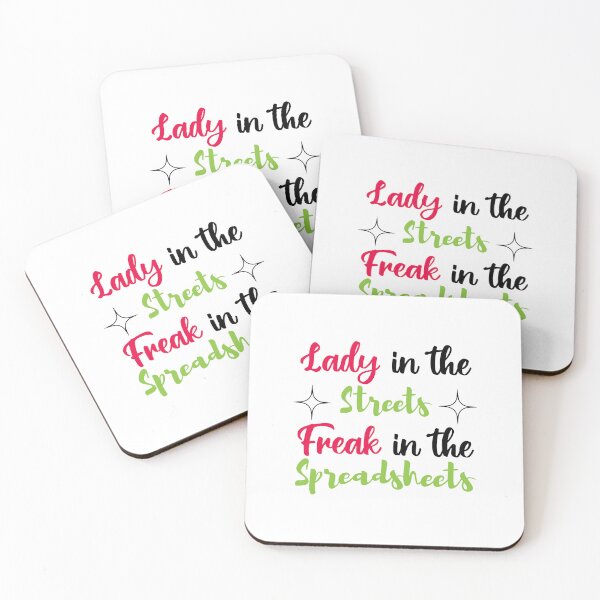 Item preview, Lady in the streets Freak in the spreadsheets, Funny Accountant women gift, Tax season Meme, Auditor Mug, Bookkeeper T-shirt designed and sold by Eddyed.