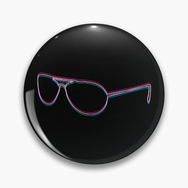 Item preview, cool aviator sunglasses in glitch effect designed and sold by PrintsyGal.