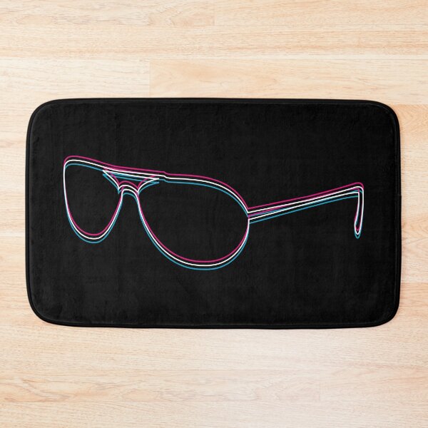 Item preview, cool aviator sunglasses in glitch effect designed and sold by PrintsyGal.
