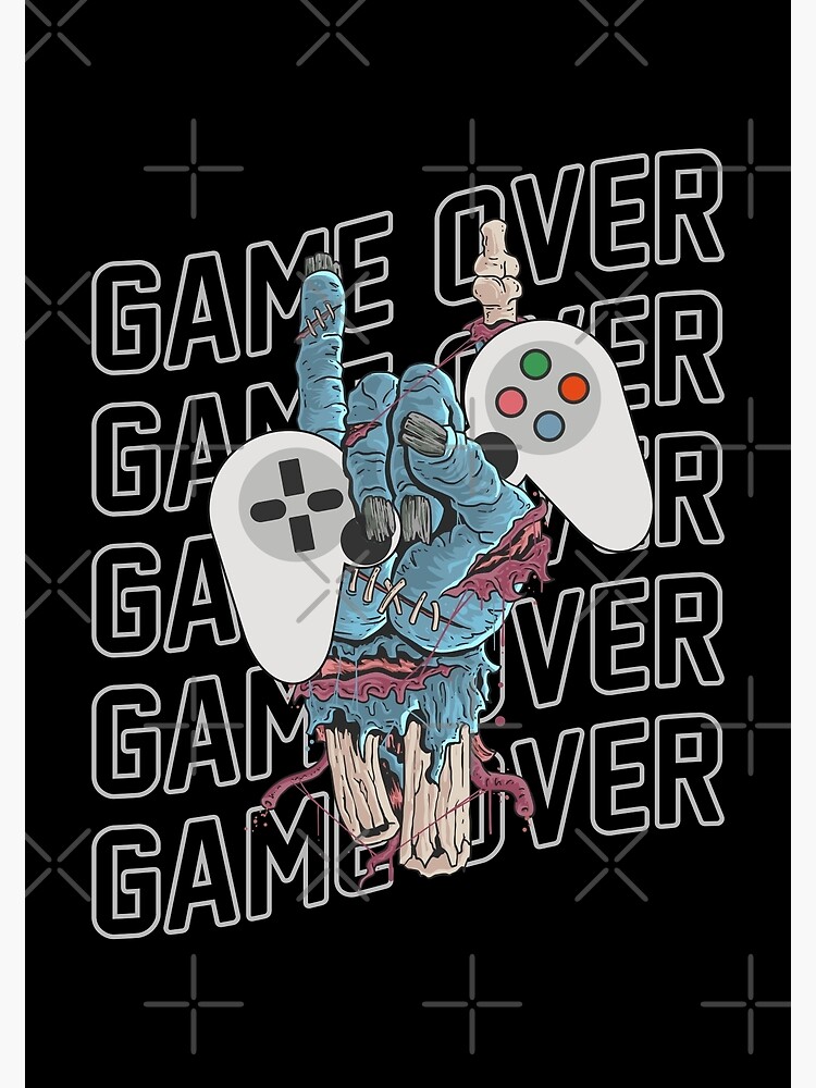 POSTER STOP ONLINE One More Life - Gaming Poster (Zombie Gamer Hand holding  Console Controller) (Size 24 x 36)