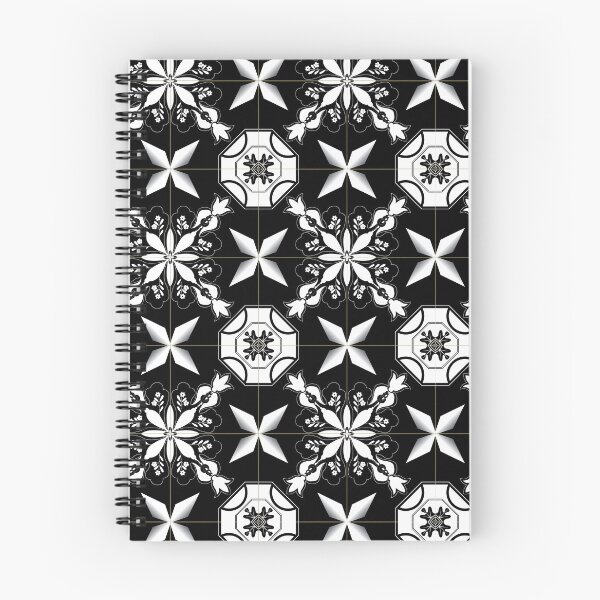 Item preview, White oriental flower tile pattern designed and sold by arkantus.