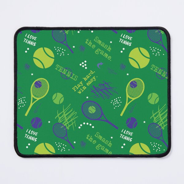Item preview, Tennis pattern [green and purple] designed and sold by EvieWoj.