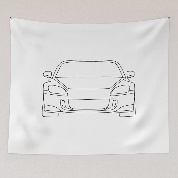 Item preview, Honda S2000 AP1 best t-shirt design black lines designed and sold by EdimDesign.