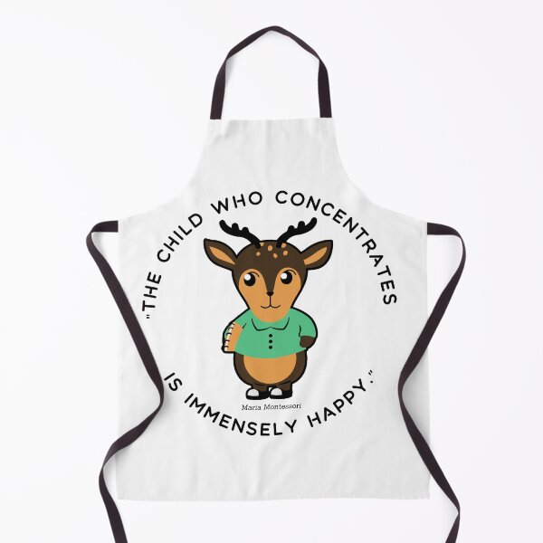 Item preview, Montessori quote The child who concentrates is immensely happy designed and sold by TeyMank.